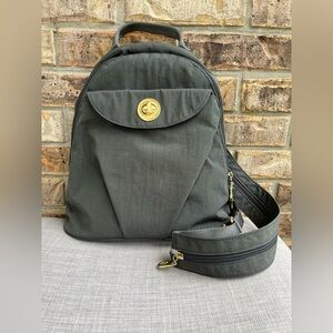 Baggallini🖤Convertible Sling/Backpack Charcoal with Gold Accents